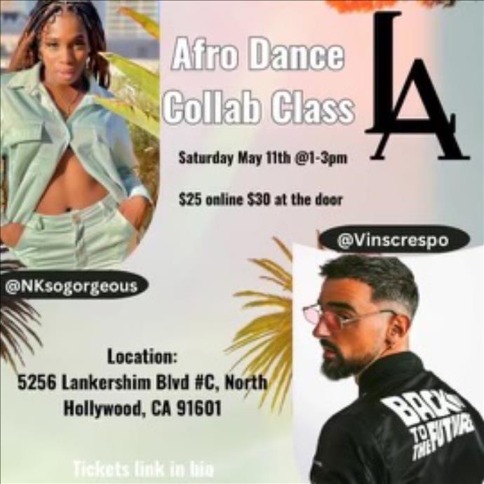 LA Afro Dance Collab Class with NK and Vins Crespo