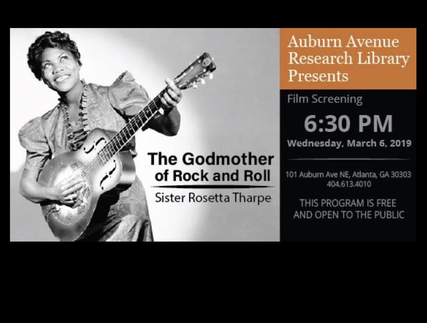 The Godmother Of Rock And Roll: Sister Of Rosetta Tharpe At Auburn ...