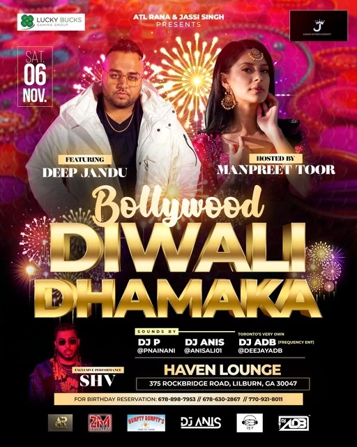 BOLLYWOOD DIWALI DHAMAKA at Haven Lounge, Lilburn Ga, Nov 06, 2021 ...