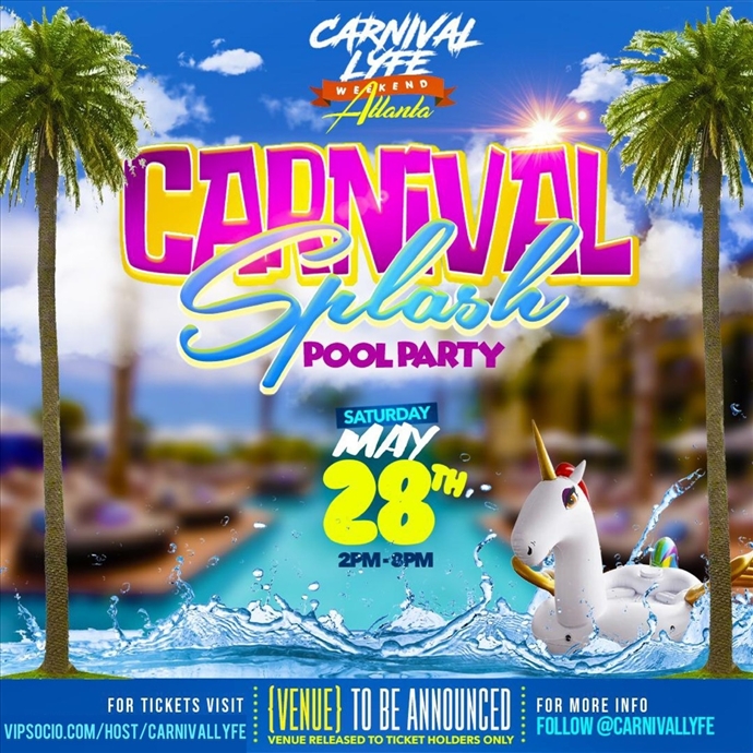 Carnival splash Pool Party Atlanta 2022
