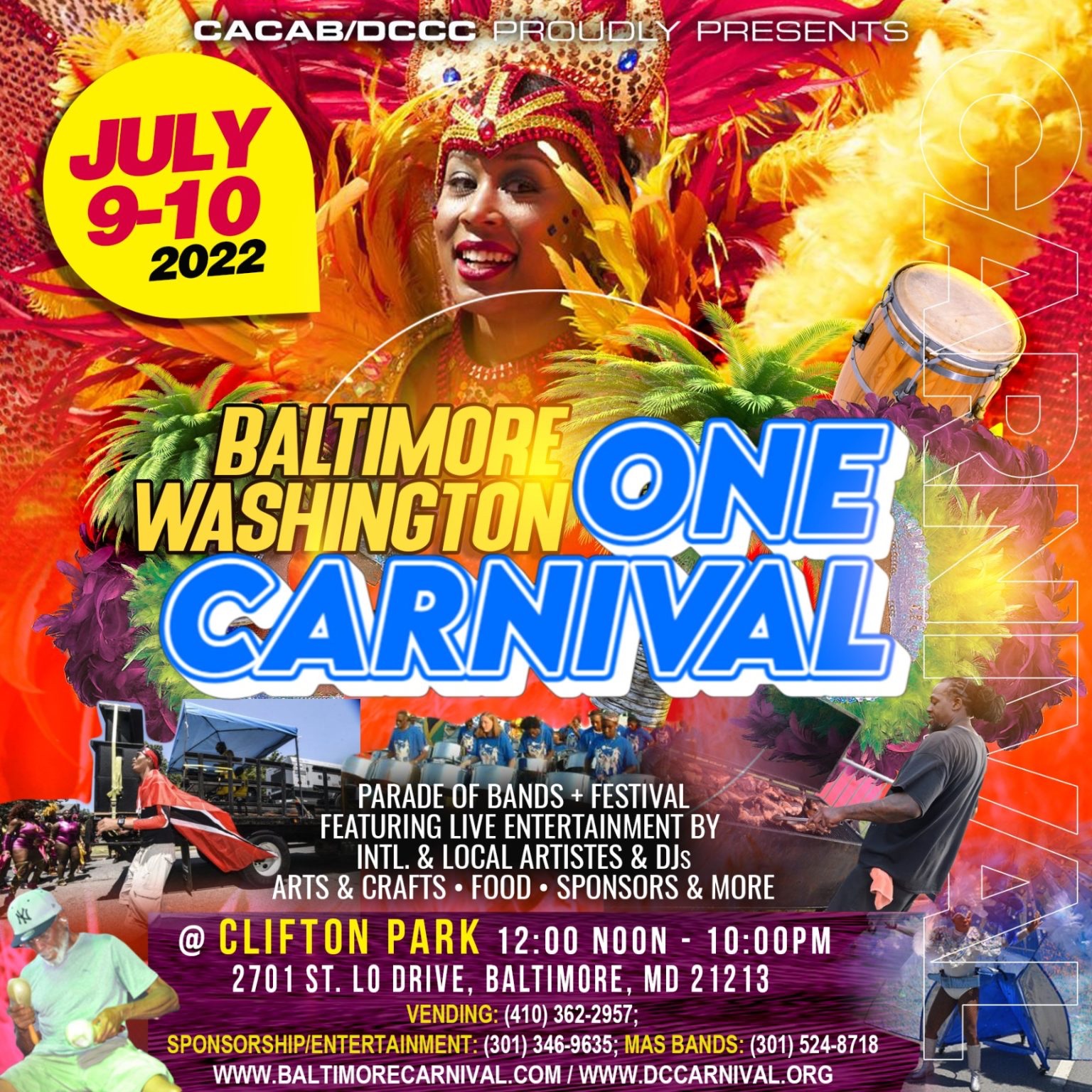 Baltimore Washington One Carnival 2022 at Clifton Park, Baltimore MD
