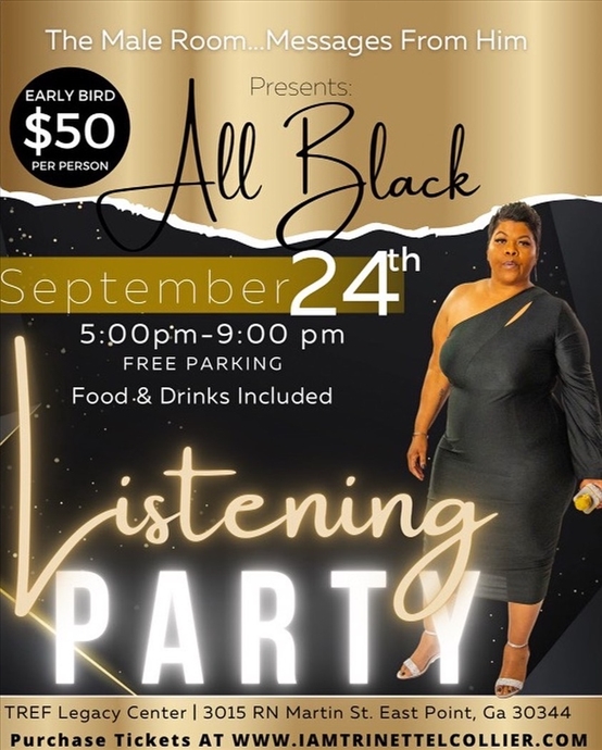 The Male Room's All Black Listening Party 