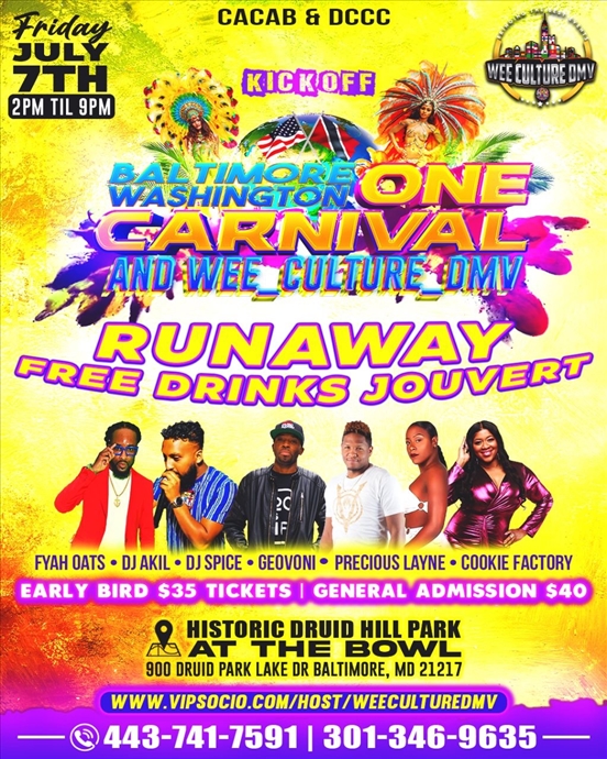 Runaway Jouvert 2023 (official kick off to Baltimore Washington One Carnival)