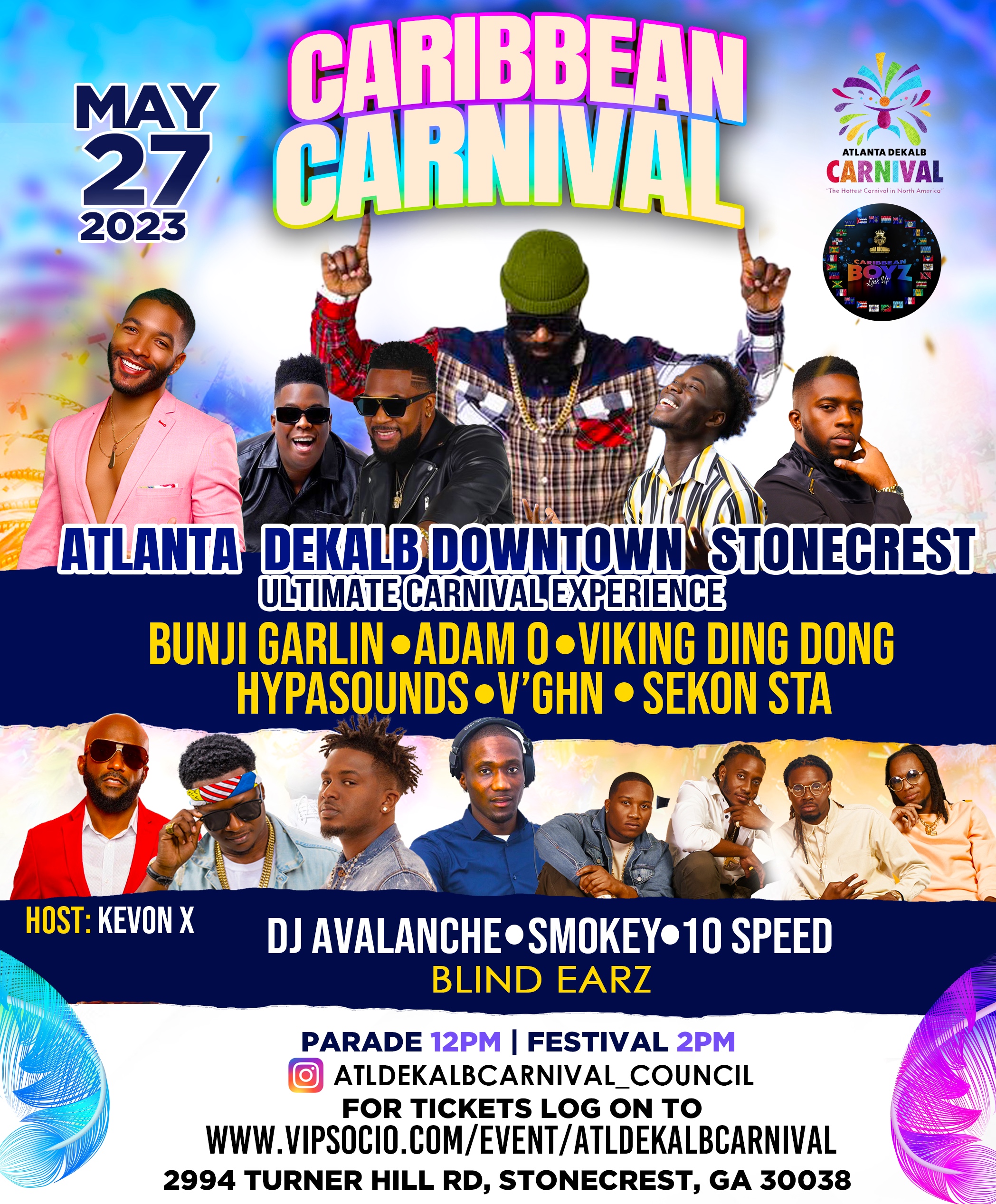 ATLANTA DEKALB CARIBBEAN CARNIVAL 2023 at DOWNTOWN STONECREST, May 27