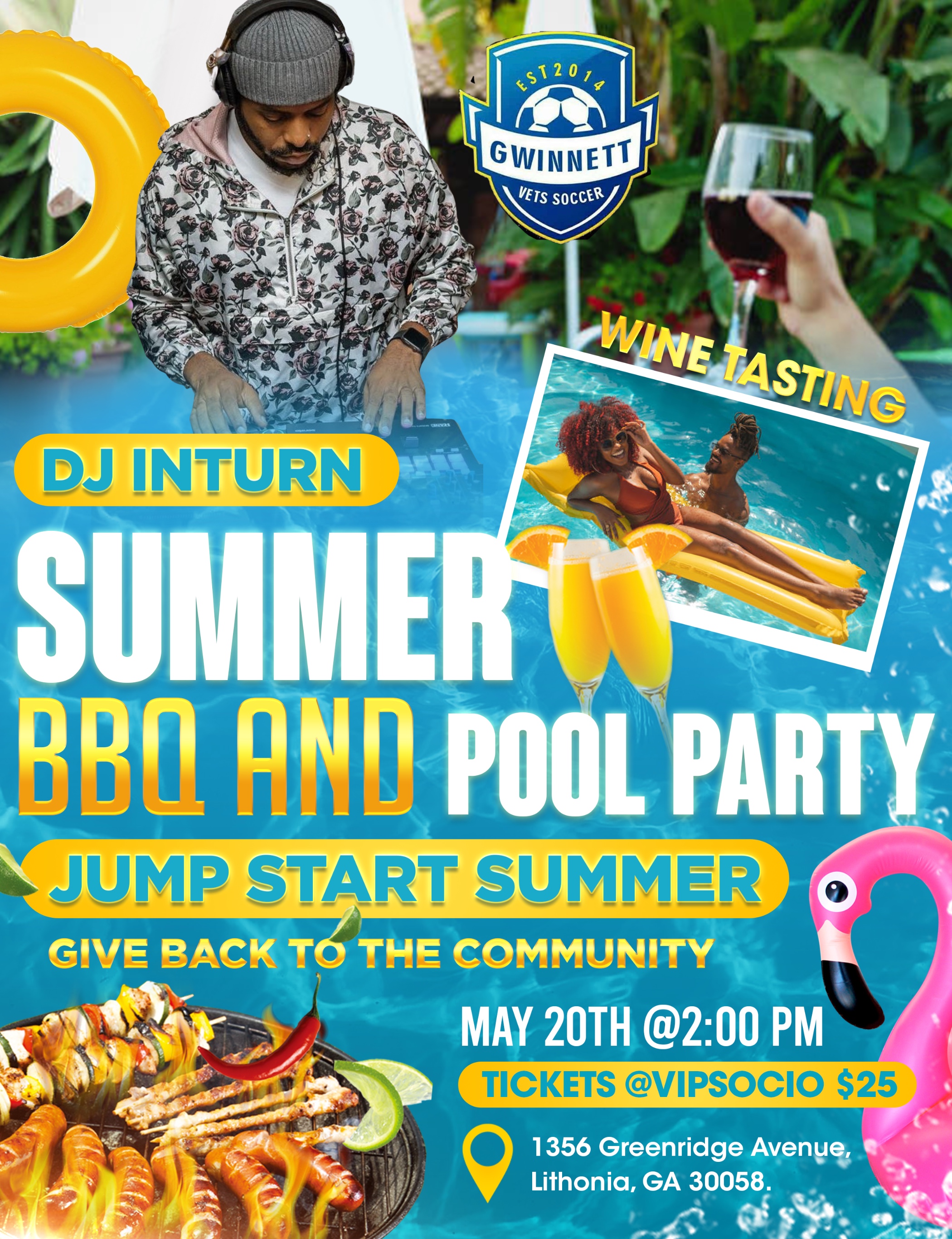 pool party bbq