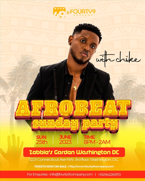 Afrobeat Sunday Party with Chike
