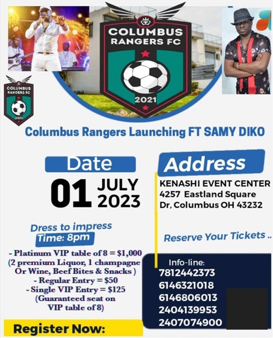 Columbus Rangers FC Launching