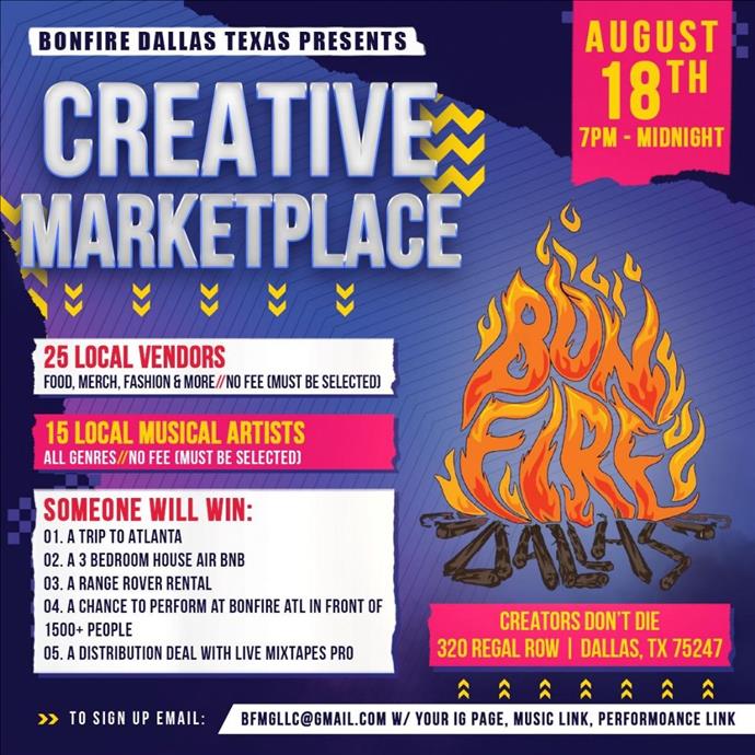 Bonfire Dallas Creative Marketplace