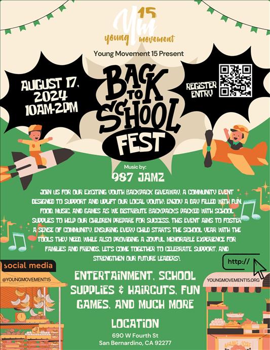 Young Movement 15 present Back to School Fest