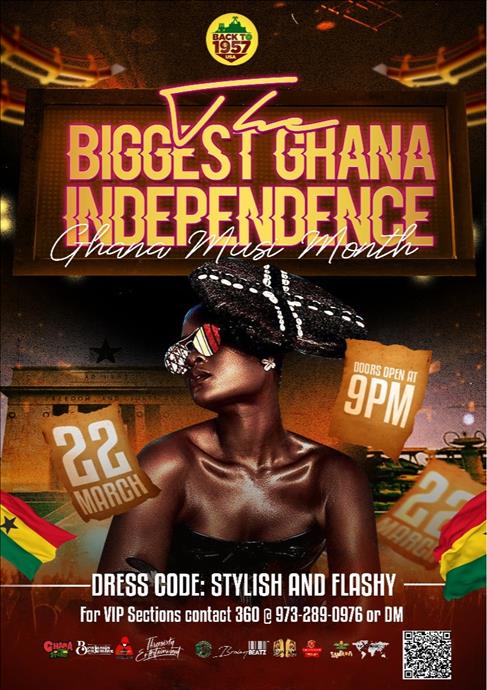 BACK TO 1957 (THE BIGGEST GHANA INDEPENDENCE) - NEW JERSEY