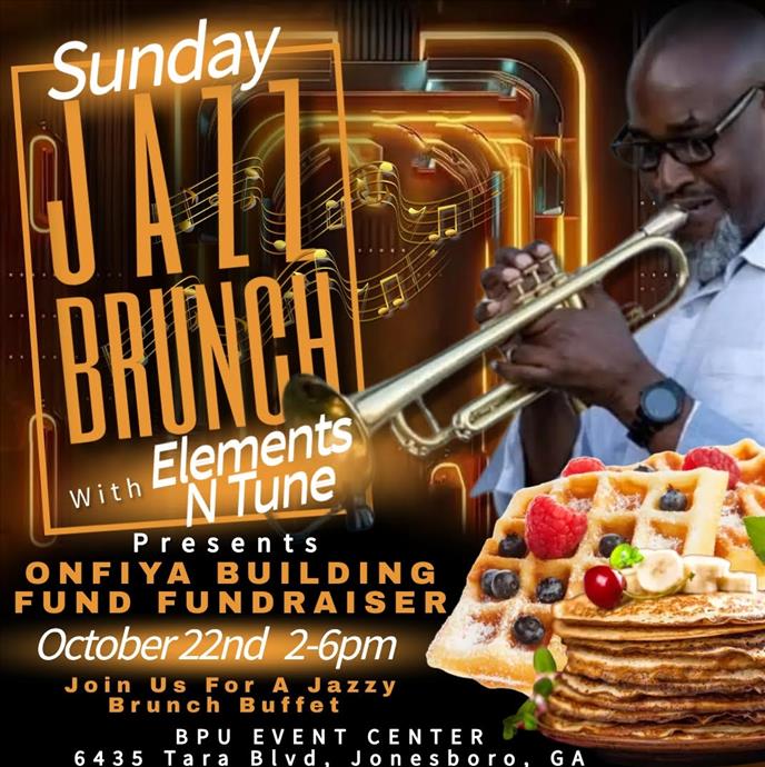 Sunday Jazz Brunch With Element N Tunes Presents ONFIYA Building Fundraiser