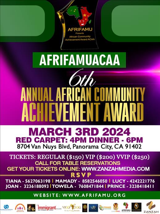 AFRIFAMU AFRICAN COMMUNITY ACHIEVEMENT AWARD 2024