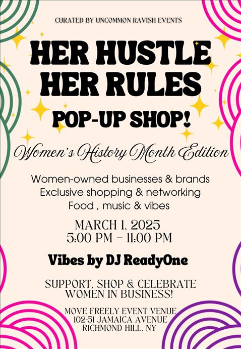 Her Hustle, Her Rules Pop-Up Shop