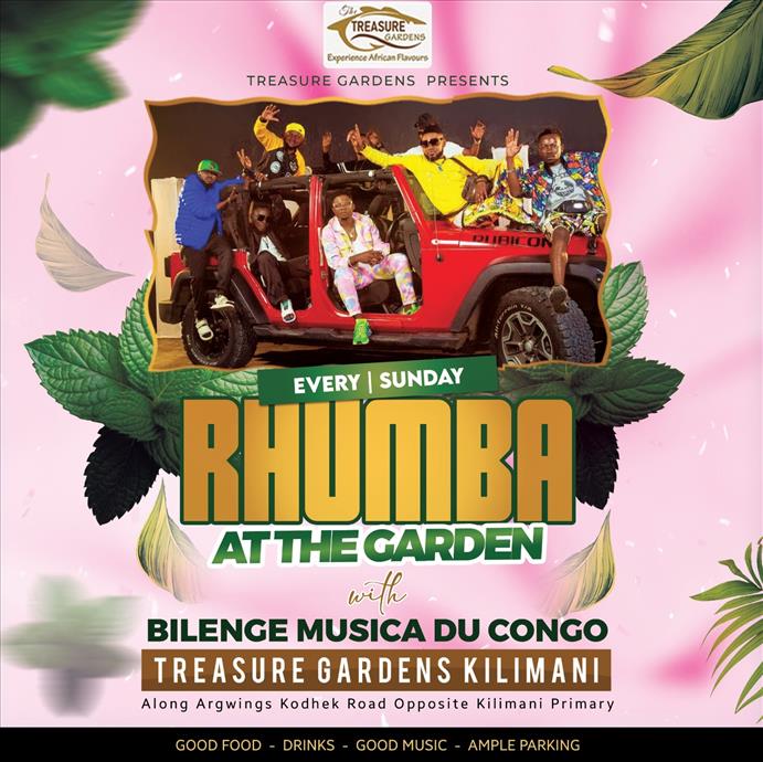 Rhumba at the Garden by Bilenge Musica Du Congo Live Band Every Sunday 