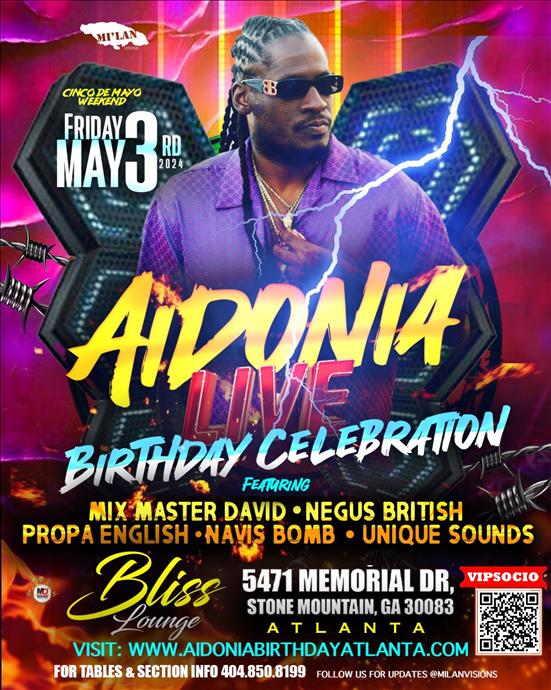 Aidonia Birthday Celebration Live Atlanta