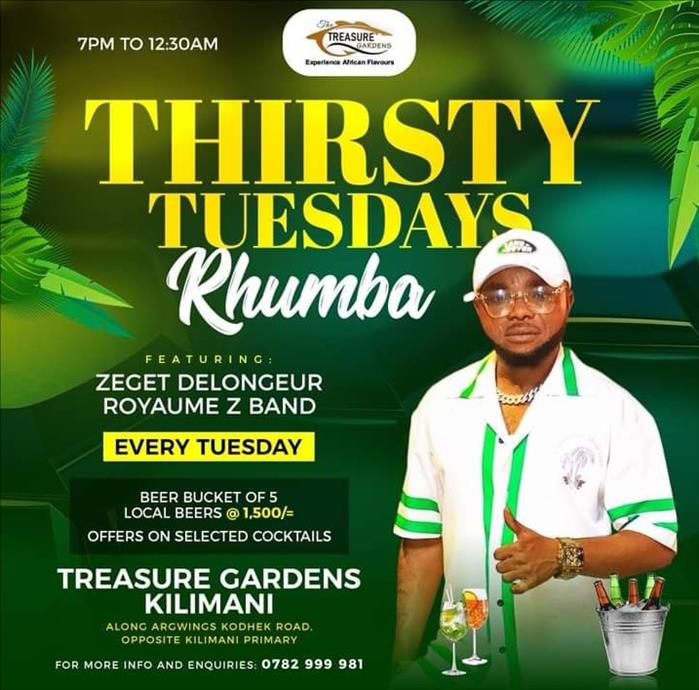 Thirsty Tuesdays Live Band Rhumba 