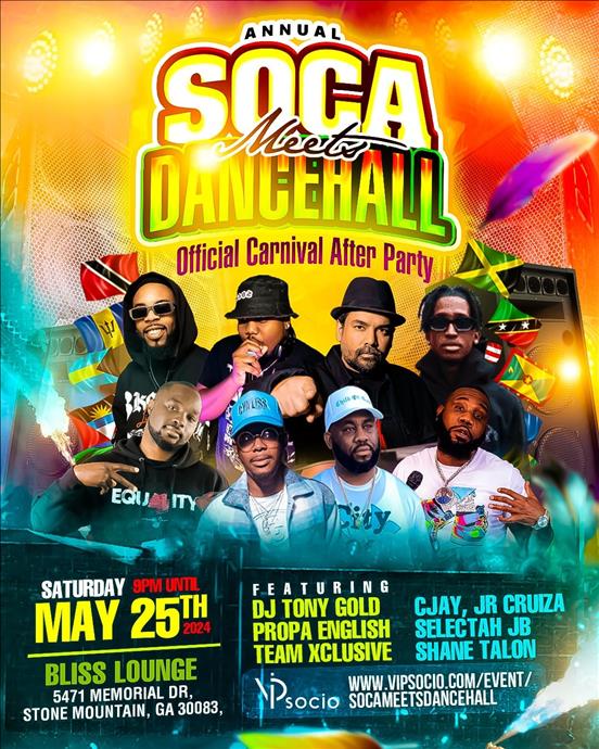 Soca Meets Dancehall Official Atlanta Carnival After Party