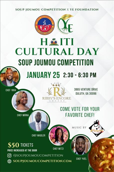 2nd Annual Haiti Cultural Day: Soup Joumou Competition (FUNDRAISER EVENT)