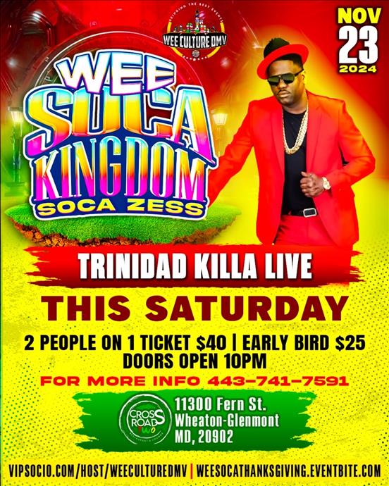 We Soca Kingdom Pre-Thanksgiving Party