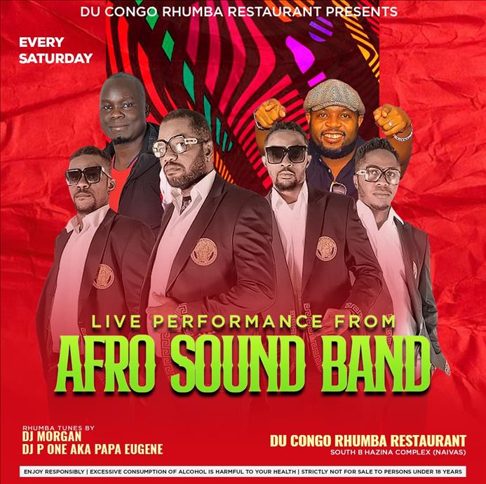 Afro Sound Live Band Every Saturday 