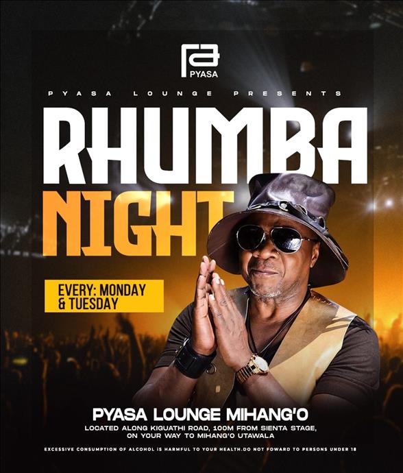 Rhumba Night Mondays and Tuesdays 